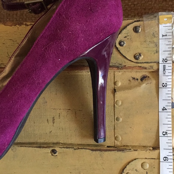 🎉❤️HOST PICK🎉 BCBGENERATION BRAND 💯 LEATHER SUEDE HIGH HEELS OPEN TOE PUMPS - Picture 10 of 10